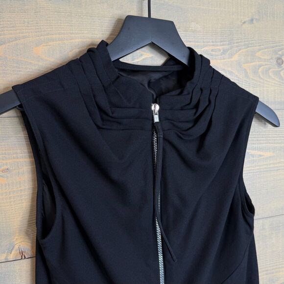 Rick Owens Glitter FW 2017 Black Viscose & Wool Blend Bonnie Dress Women's US 4 - Picture 5 of 8